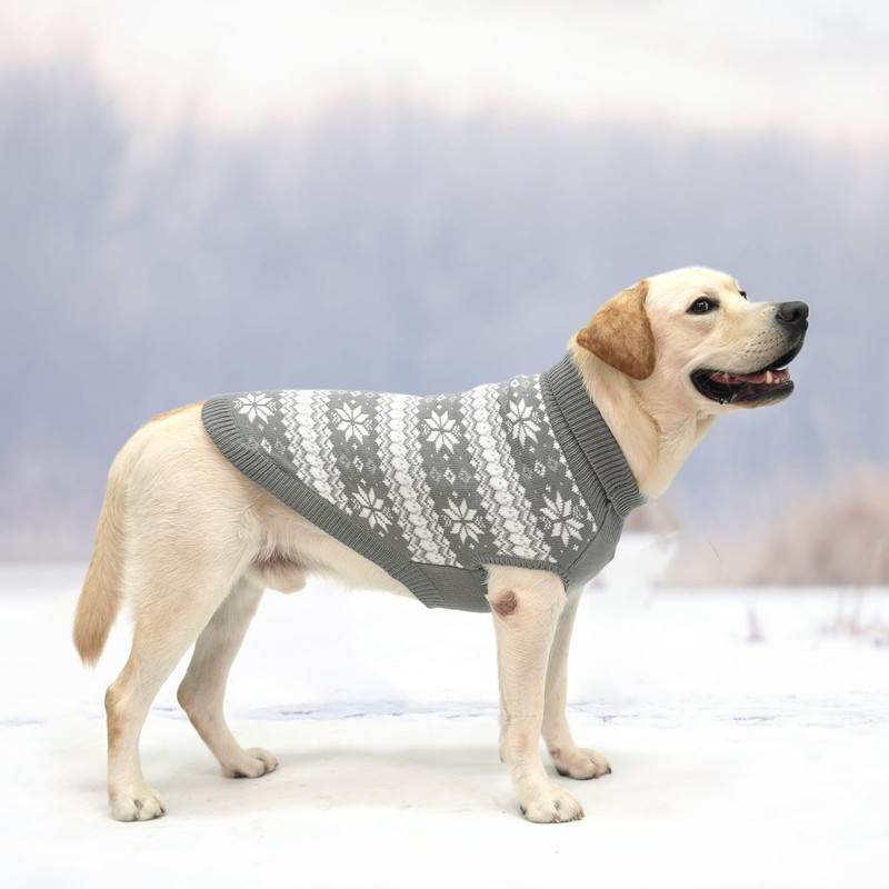 KOOLTAIL Cable Knit Dog Sweater Turtleneck, Cold Weather Pullover Classic