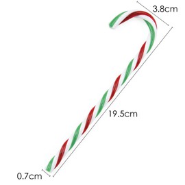 Red, Green and White Candy Cane Ornaments – 6 PCS – Christmas Tree Hanging Decorations – Home and Garden Xmas Decor – 20 cm – by TRIXES