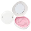 Portable Slim Secure Aligner Retainer Case Mirror Vents Travel White