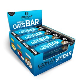Bodylab24 Energy Oats Bar Banana 12 x 50 g Storage Box, Oatmeal Bar for the Energy Kick Before Training or for in Between, Energy Bar with More than 30 g Carbohydrates and Vitamin B1