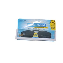 Solar Shield Polarized Gray Lens Clip On Sunglasses 52 Rec A