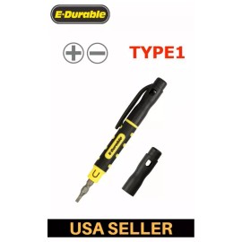 EDurable Pocket Pen Screwdriver Set With Phillips And Flathead Screwdriver, Small For