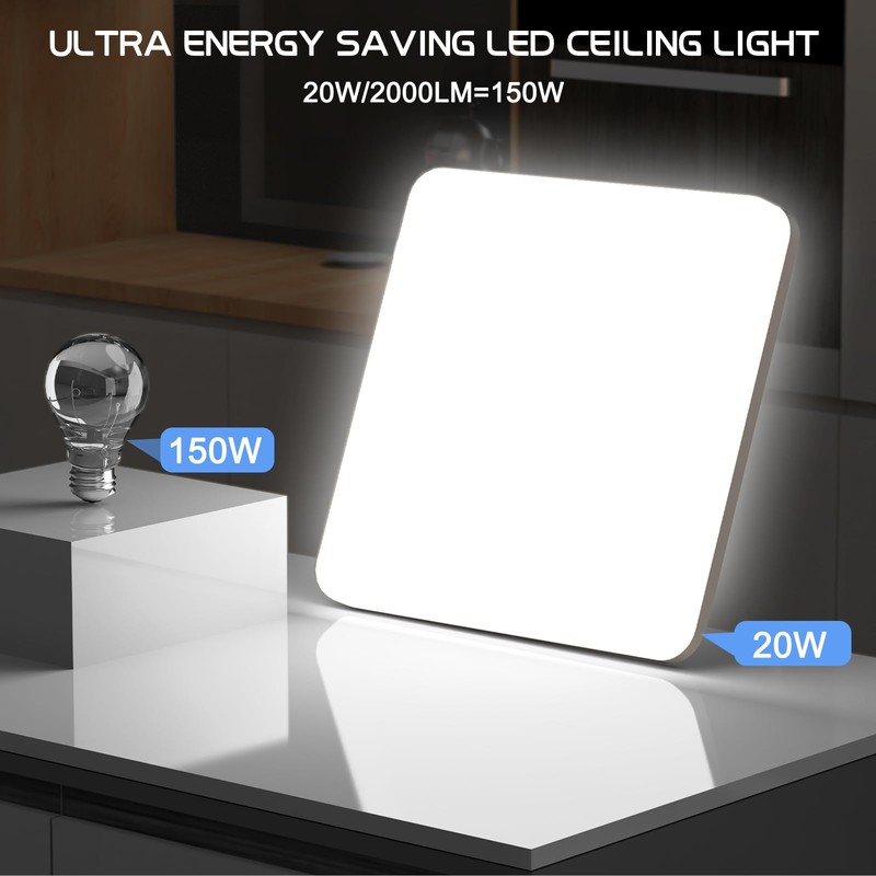 OUILA LED Ceiling Light, 20 W Ceiling Light for Kitchen,