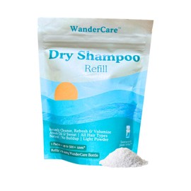 WanderCare Dry Shampoo Powder REFILL | Natural, Plastic-free, Eco-friendly | Refresh & Volumize | Made in USA | 2oz