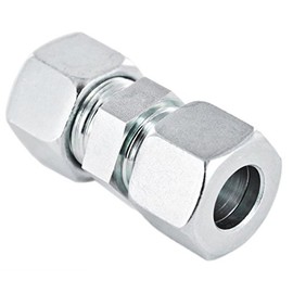 Straight Cutting Ring Fitting Galvanised Steel G 8 L for 8 mm Pipe