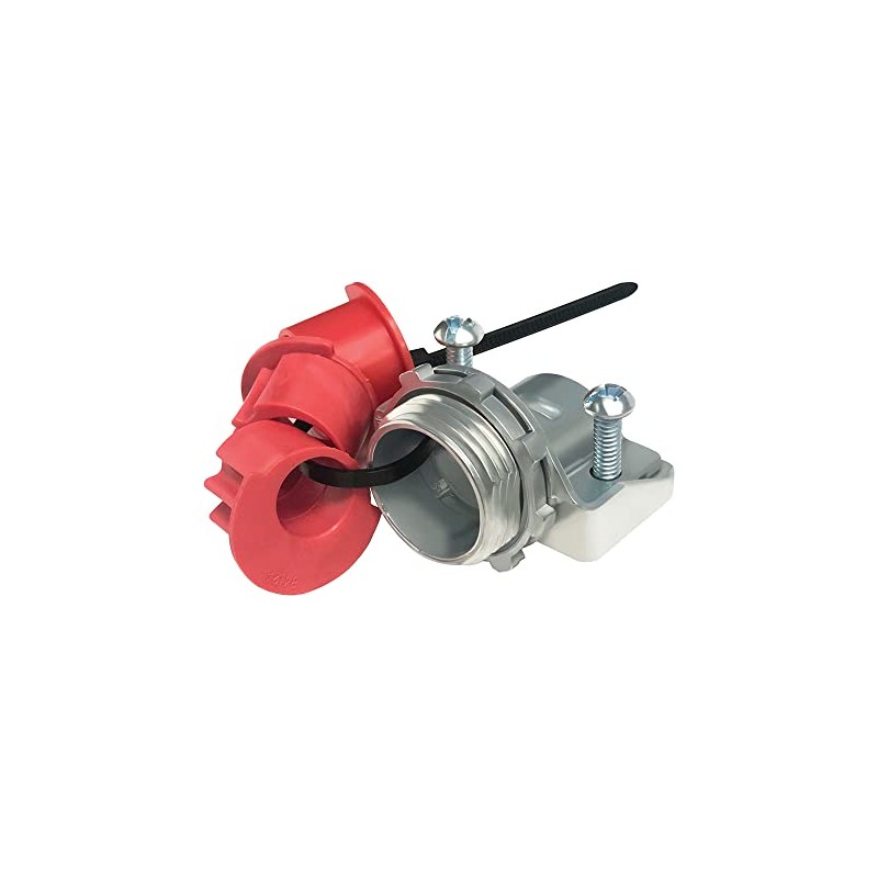 Arlington 8412 Cable Connector with Insulated Throat, 1 in Trade,