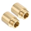 PATIKIL Shower Head Extension Arm, 2 Pack Brass G1/2 Male