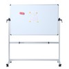 VIZ-PRO Double-Sided Light Magnetic Mobile Whiteboard, 48 X 36 Inches,