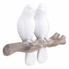 QUMENEY Resin Bird Hook Creative Wall Hook Vintage 2 Birds