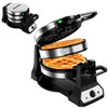 Waffle Maker, 1400W Belgian Waffle Maker, Double Waffle Iron 180°