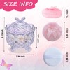 Qopoto 5 Pieces Large Body Powder Puff and Powder Container,