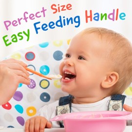 Katsy Style Tiny Steps 5-Pack BPA-Free Weaning Spoons – Soft Tips Gentle on Gums – Easy-Grip Spoons for 6+ Months