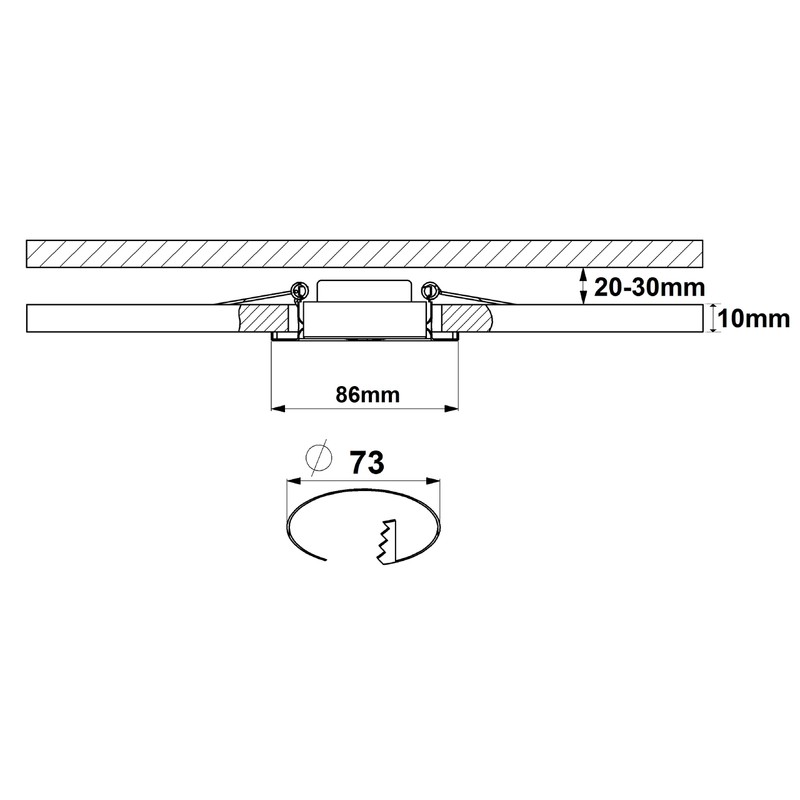 Trango 6 Pack Recessed Spotlights 6729-066MO Recessed Ceiling Light in