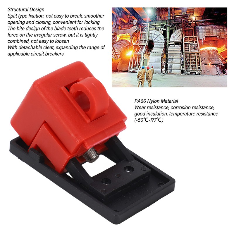 5PCS Circuit Breaker Lockout Device Detachable Cleat Plastic Clamp On
