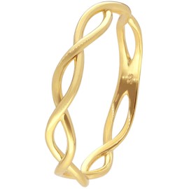 trendor 68410 Women's Ring Gold 333/8K Fashion Ring for Women, Elegant Gift Idea and Elegant Accessory