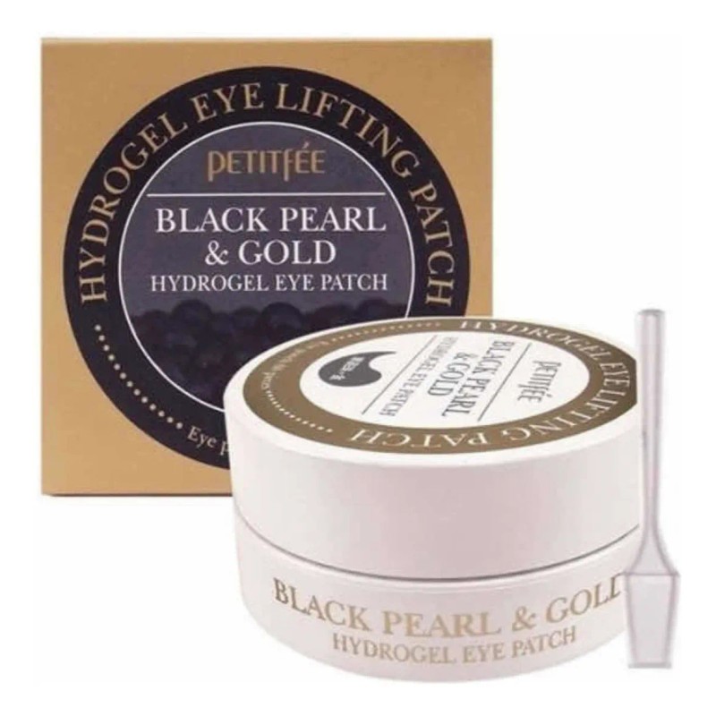 Petitfee Hydrogel Eye Patch Parches Contorno Ojos Black Pearl Antiarrugas