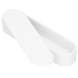 GLOGLOW Cotton Buds Box, Portable Mini Travel Swab Container with Lid for Organising Small Parts, Cotton Buds, 5.3 x 1.4 x 0.9 Inches (White)