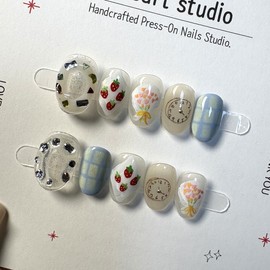 [Ar] Sweet and sour handmade nail tip drawing nail art specialist / [아르] 새콤달콤 수제네일팁 드로잉네일아트 전문