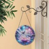 Rose with Red Tinted Glass Suncatcher for Classic Symbol of