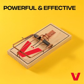 Victor Metal Pedal Sustainably Sourced FSC Wood Snap Mouse Trap - 20 Wooden Traps - M156-20 - Snap Traps for Mice - Reusable or Disposable Mouse Trap