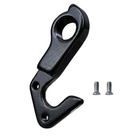 Black Bicycle Rear Hook Rear Wheel Mechanical Gear Hook Aluminium Alloy with 2 Screws Failing Frame Adapter for Mountain Bike Cycling Road Bike Rear Derailleur Hanger