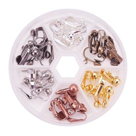 PandaHall Elite 500-piece Jewellery and Craft DIY Set, Tape clamp, carabiner Clasp, Jump Rings, 17x14x7mm