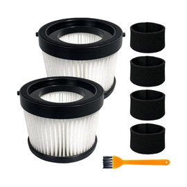 ACOLY 2 Pack DCV5011H HEPA Filter Compatible with DCV501HB Cordless Handheld Vacuum, with 4 Foam Sleeve Filters and 1 Brush
