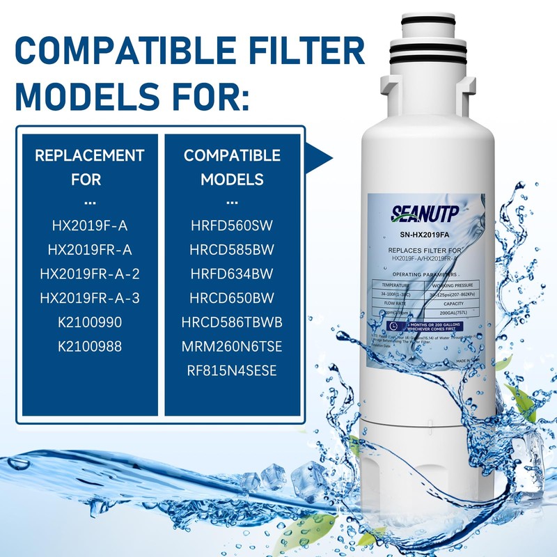 HX2019F-A HX2019FR-A Filter Compatible with Hisense HRM260N6TSE Mora MRM260N6TSE (1