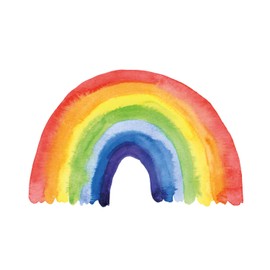 Rainbow Window Sticker to Decorate Your Home with a Bright Vibrant Rainbow Design Repositionable and Cleanly Removable Window Decal Made in The UK