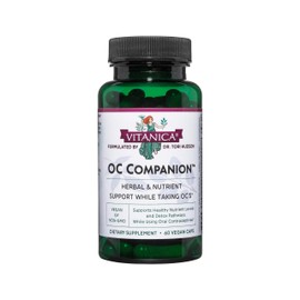 Vitanica OC Companion, Oral Contraceptive Support, Vegan, Non-GMO, 60 Capsules