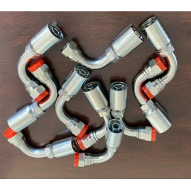 Gator 10 PK FJX90-06-08 | 3/8" Hydraulic Hose x 1/2" JIC Female Swivel Fitting- HY, U