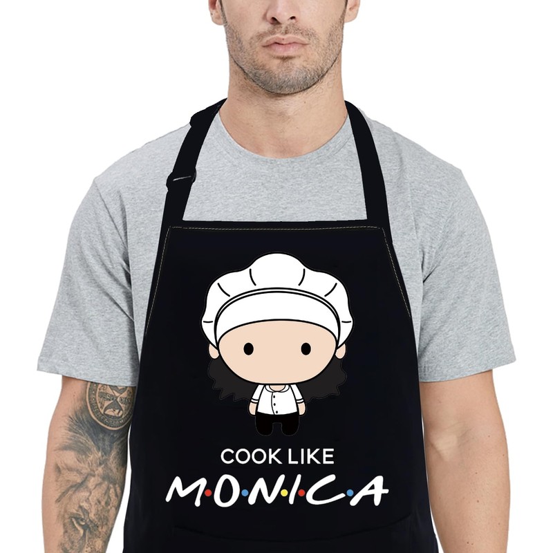POFULL TV Show Inspired Apron Cook Like Monica Apron Friends