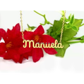 Damen-Halskette mit Namen, Edelstahl, mit Original-Geschenkbox, personalisierter Schmuck für Freunde, Brautpaar Only Faith, standard, Edelstahl, Nicht zutreffend.
