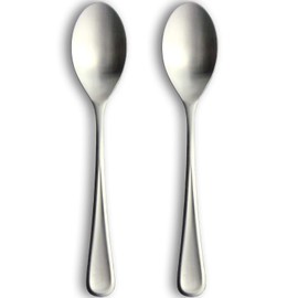 Nagao Antibacterial Dinner Spoon, Set of 2, 18-8 Stainless Steel, Copper Containing, Made in Japan