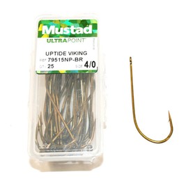 Mustad Ultra Point 79515 Uptide Viking Sea Fishing Hooks Size 4/0 Box of 25