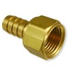5/16" Hose x 1/4" NPTF Female Pipe Thread Brass Barb
