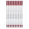 DOLLAR PointerStic Fineliner Pens, RED, Fine Point (0.3mm), Pack of