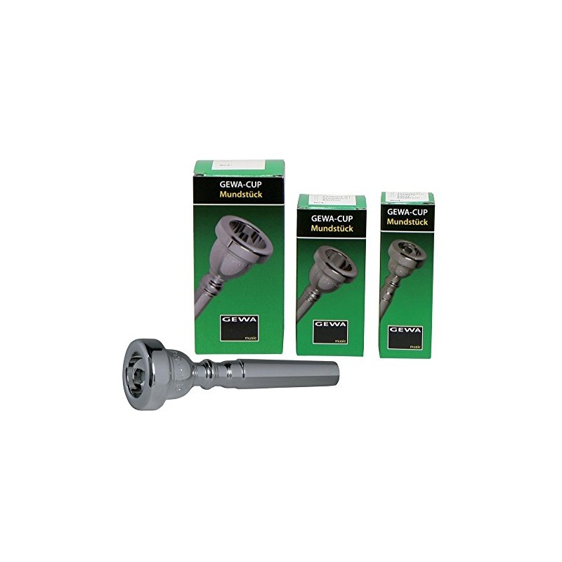 Gewa 710010 Mundstück Trompete 10 U, versilbert