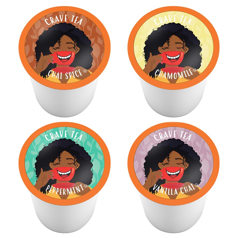 Crave Beverages Tea Pods, Assorted Variety Pack for Keurig K
