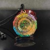 Natural Orgonite Crystal Pendant 7 Chakra Balance Talisman Women Men