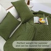 Andency Green King Size Quilt Bedding Set (106x96 Inch), 3