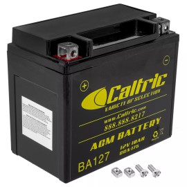 Caltric AGM Battery for Arctic Cat Alterra 300 2017 2018 2019 / 12V 10Ah CCA 175