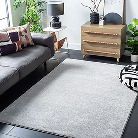 SAFAVIEH Plain and Solid Collection Accent Rug - 4'5" x 6'5", Light Grey, Non-Shedding & Easy Care, Ideal for High Traffic Areas in Entryway, Living Room, Bedroom (PNS320-4424)