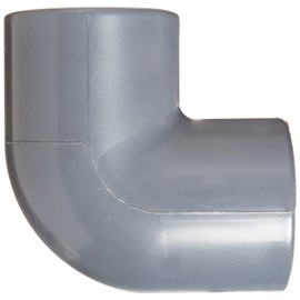 Spears 806 Series PVC Pipe Fitting, 90 Degree Elbow, Schedule 80, 1-1/2" Socket