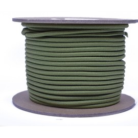 Moss 1/8" Shock Cord - BORED PARACORD Marine Grade Shock/Bungee/Stretch Cord 1/8 inch x 100 feet Several Colors - Made in USA