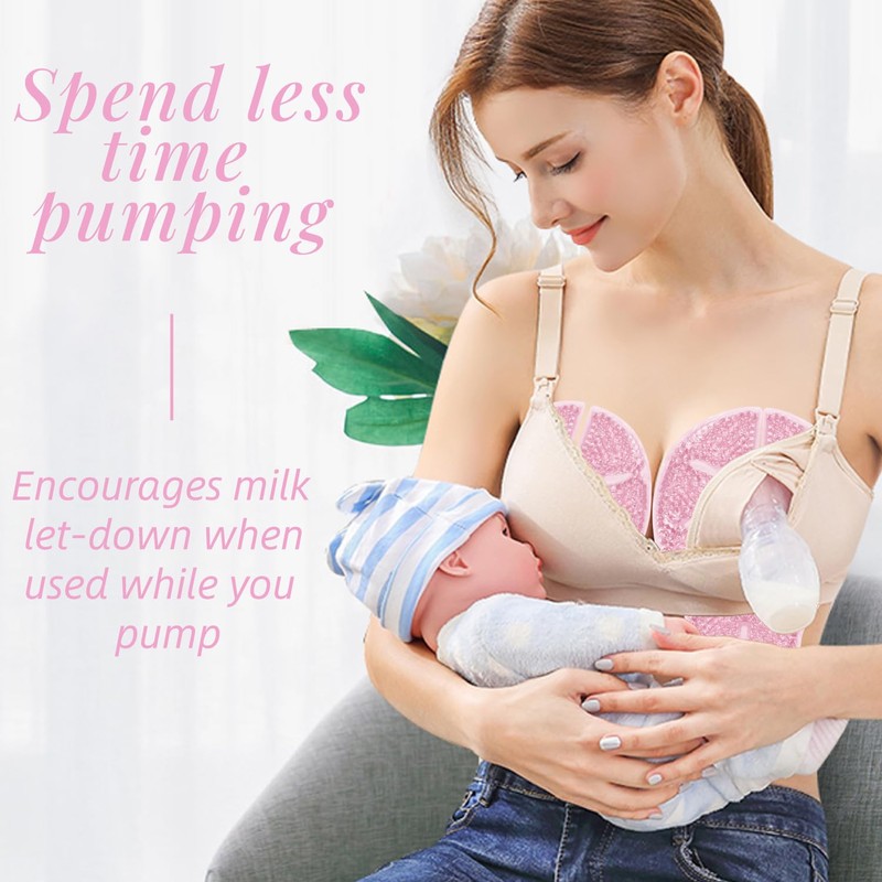 Breast Therapy Ice Packs Large Hot Cold Breast Pads, Nipple