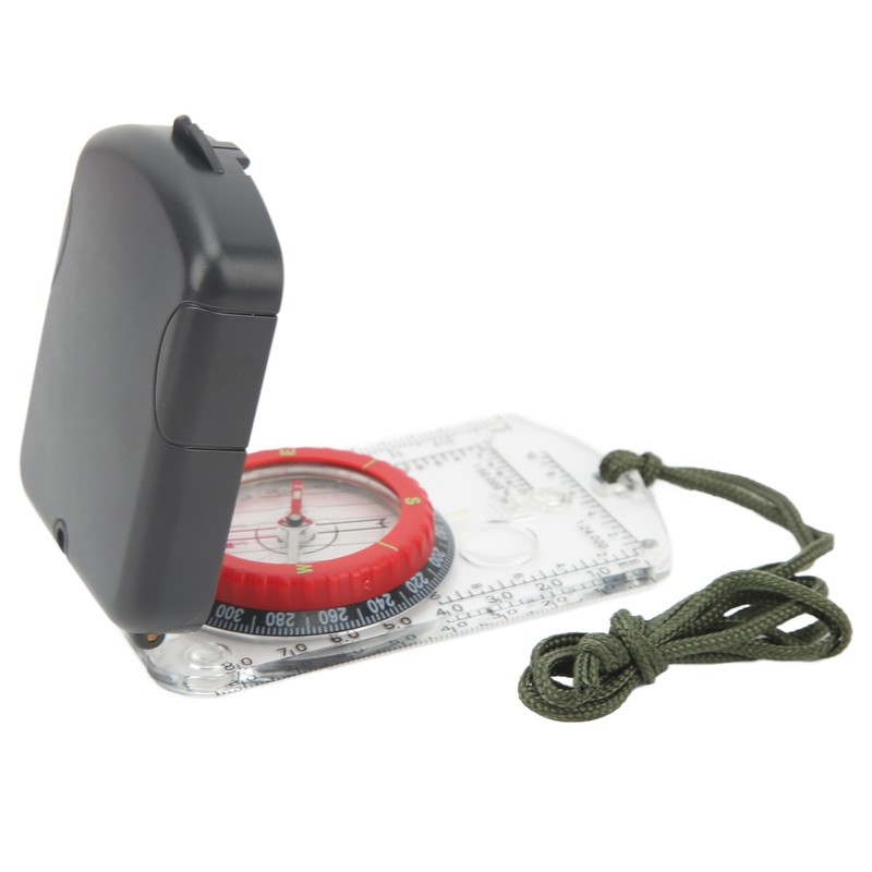 Multifunctional Card Compass Portable Map Directional Compass Outdoor Adventure Equipment