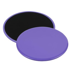 ZILLEEN Exercise Sliders for Working Out Purple Fitness Discs for Pilates Women Men, 2 Pack