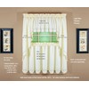Today's Curtain, Forget-Me-Not Swag 38", Ecru/Rose, 60" W x 38"