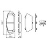 Bosch 0986494232 Brake Pad Set